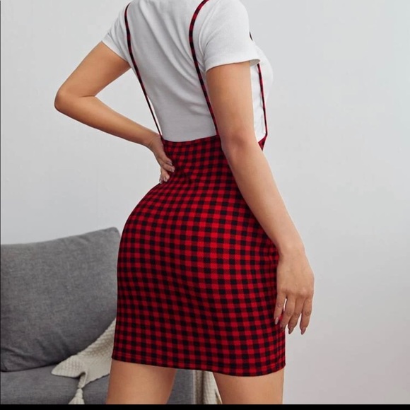 Gingham Spaghetti Dress (without tee) - Picture 2 of 2